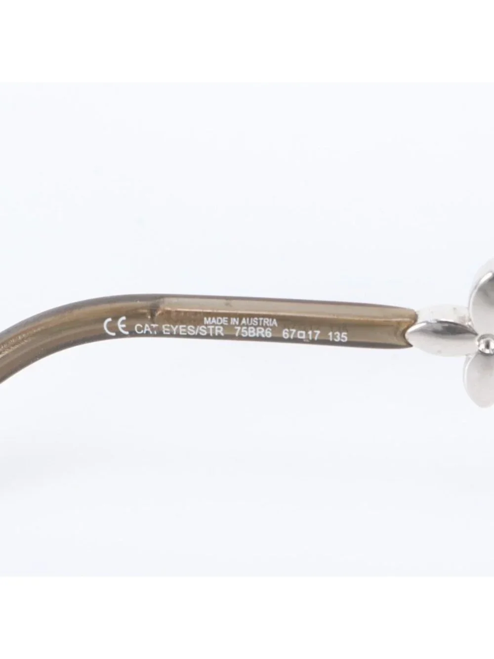 Louis Vuitton Swarovski Monogram Flower Cat's Eye Sunglasses Eyewear